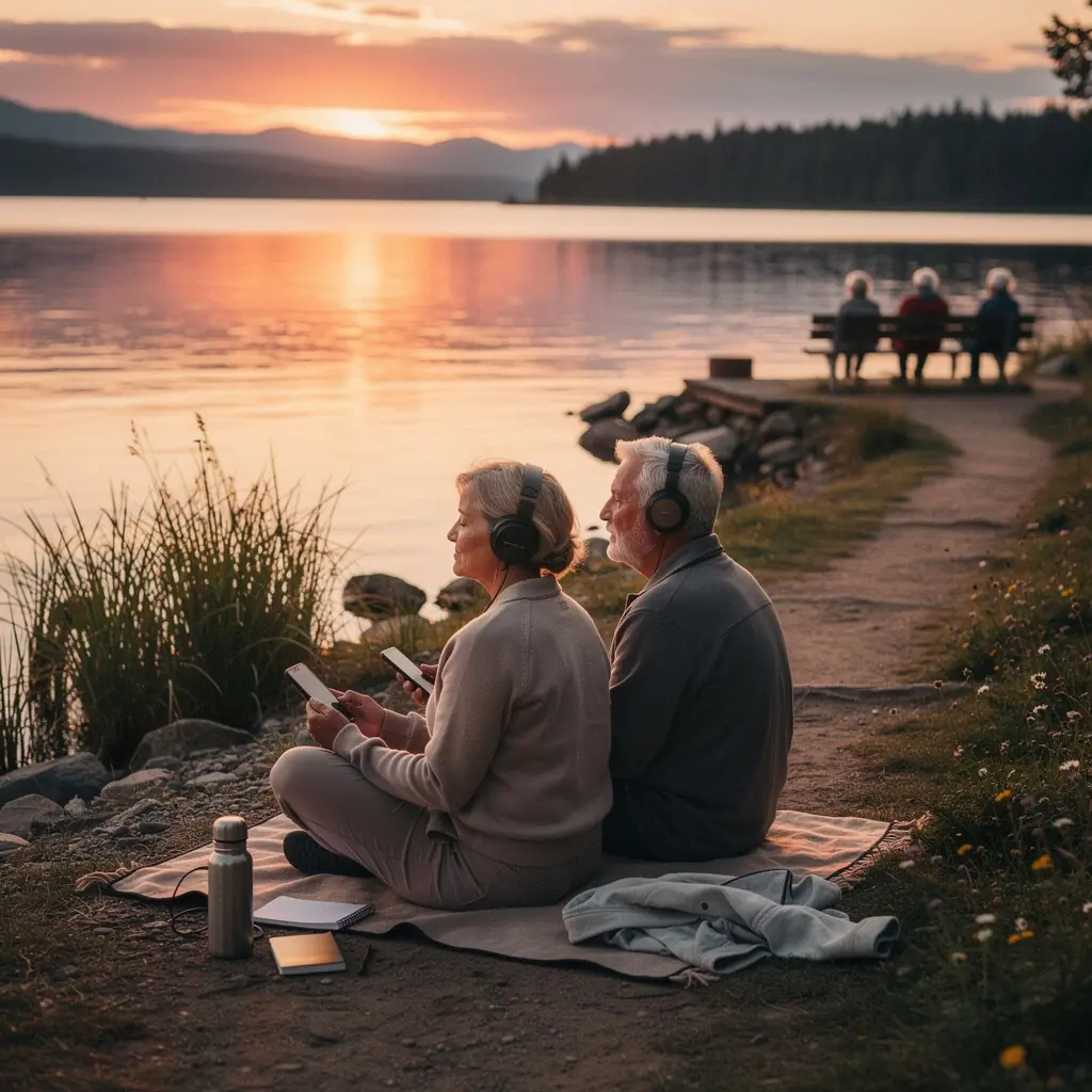 Seniors, kas veic enerģijas palielināšanas vingrinājumus kopā ar treneri.